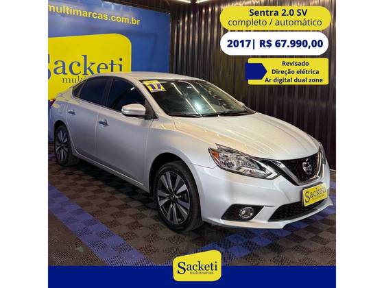 NISSAN SENTRA 2.0 SV 16V FLEXSTART 4P AUTOMÁTICO NISSAN SENTRA 2.0 SV 16V FLEXSTART 4P AUTOMÁTICO